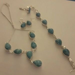 925 Necklace Set with beacelet & ring included